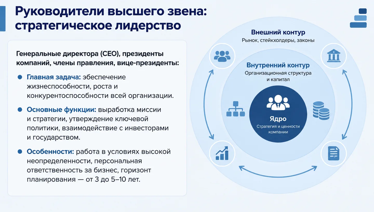 Руководители высшего звена: стратегическое лидерство