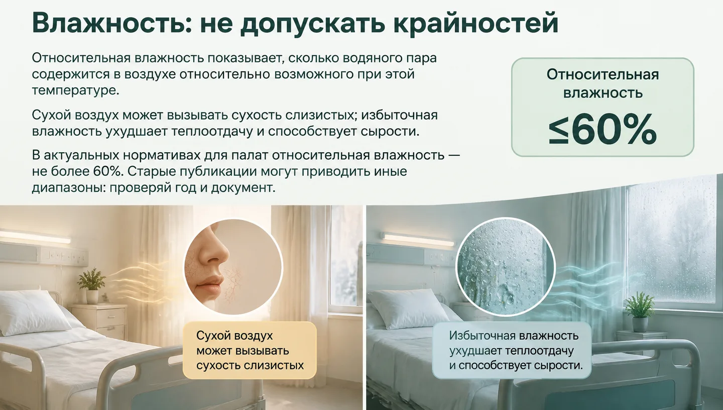 Влажность: не допускать крайностей