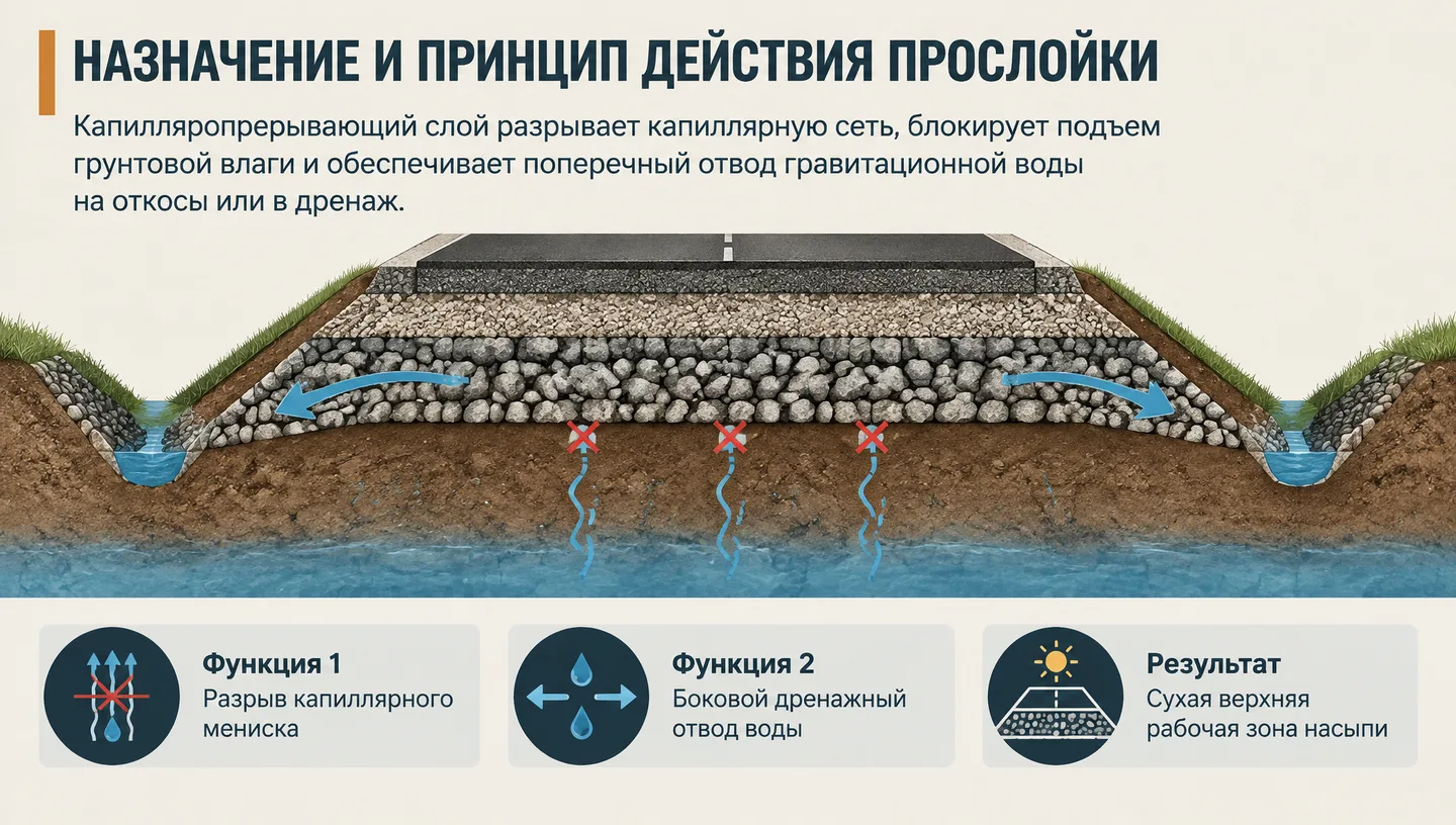 Назначение и принцип действия прослойки