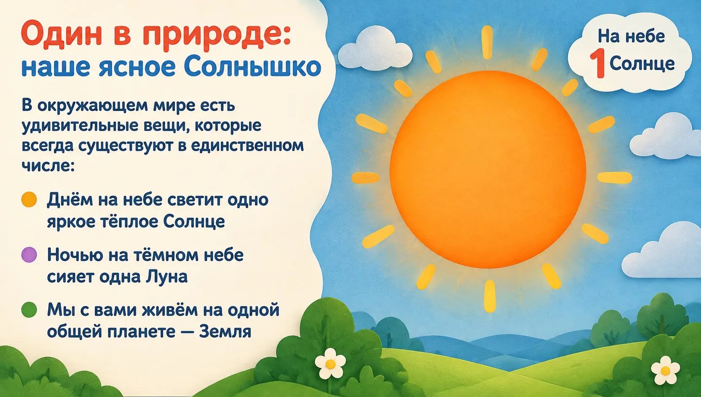 Один в природе: наше ясное Солнышко