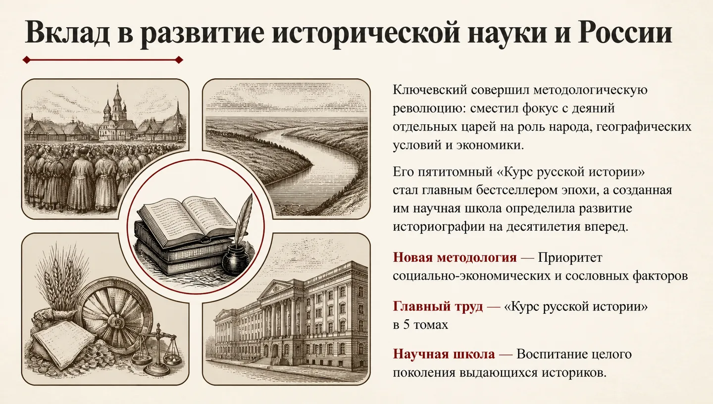 Вклад в развитие исторической науки и России