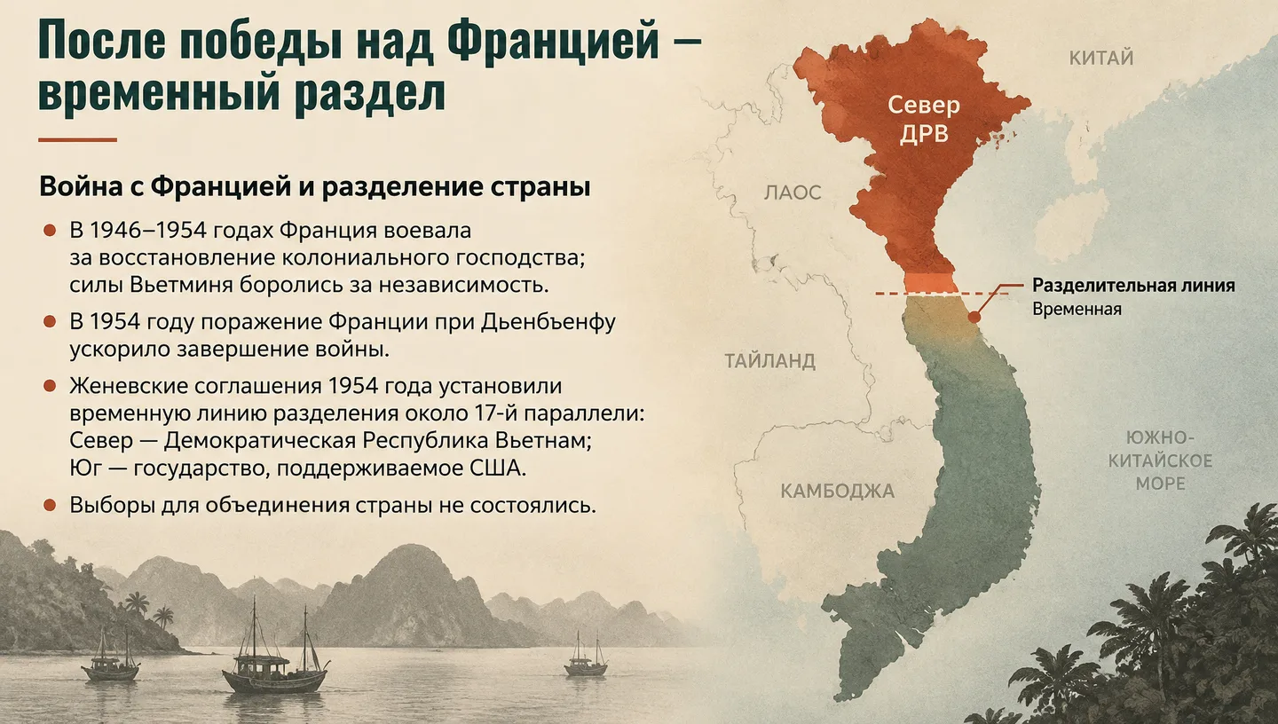 После победы над Францией — временный раздел