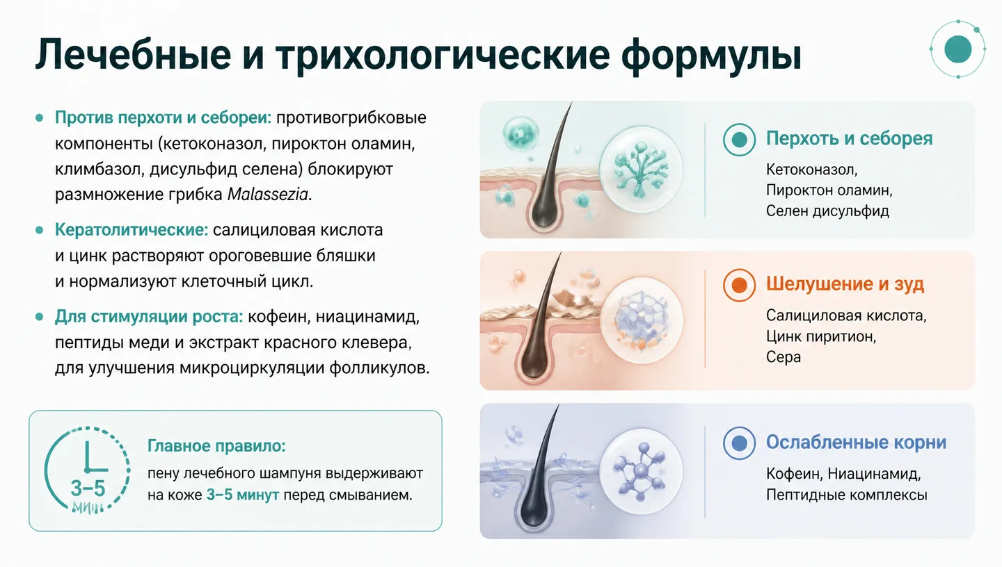 Лечебные и трихологические формулы