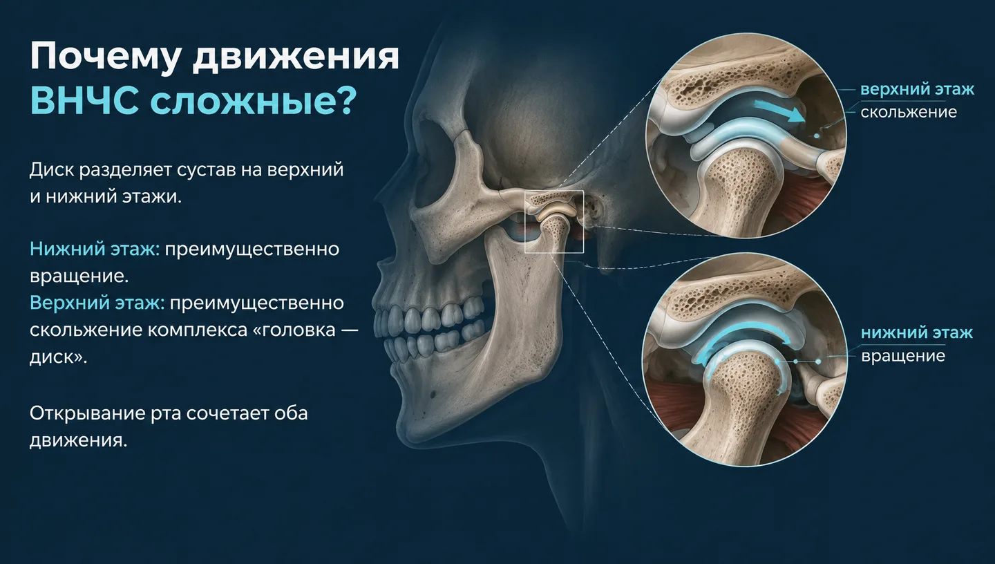 Почему движения ВНЧС сложные?