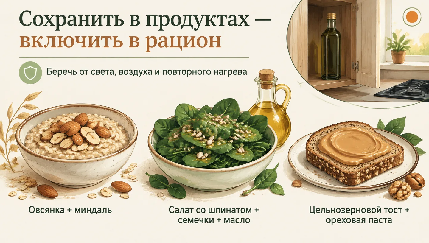 Сохранить в продуктах — включить в рацион
