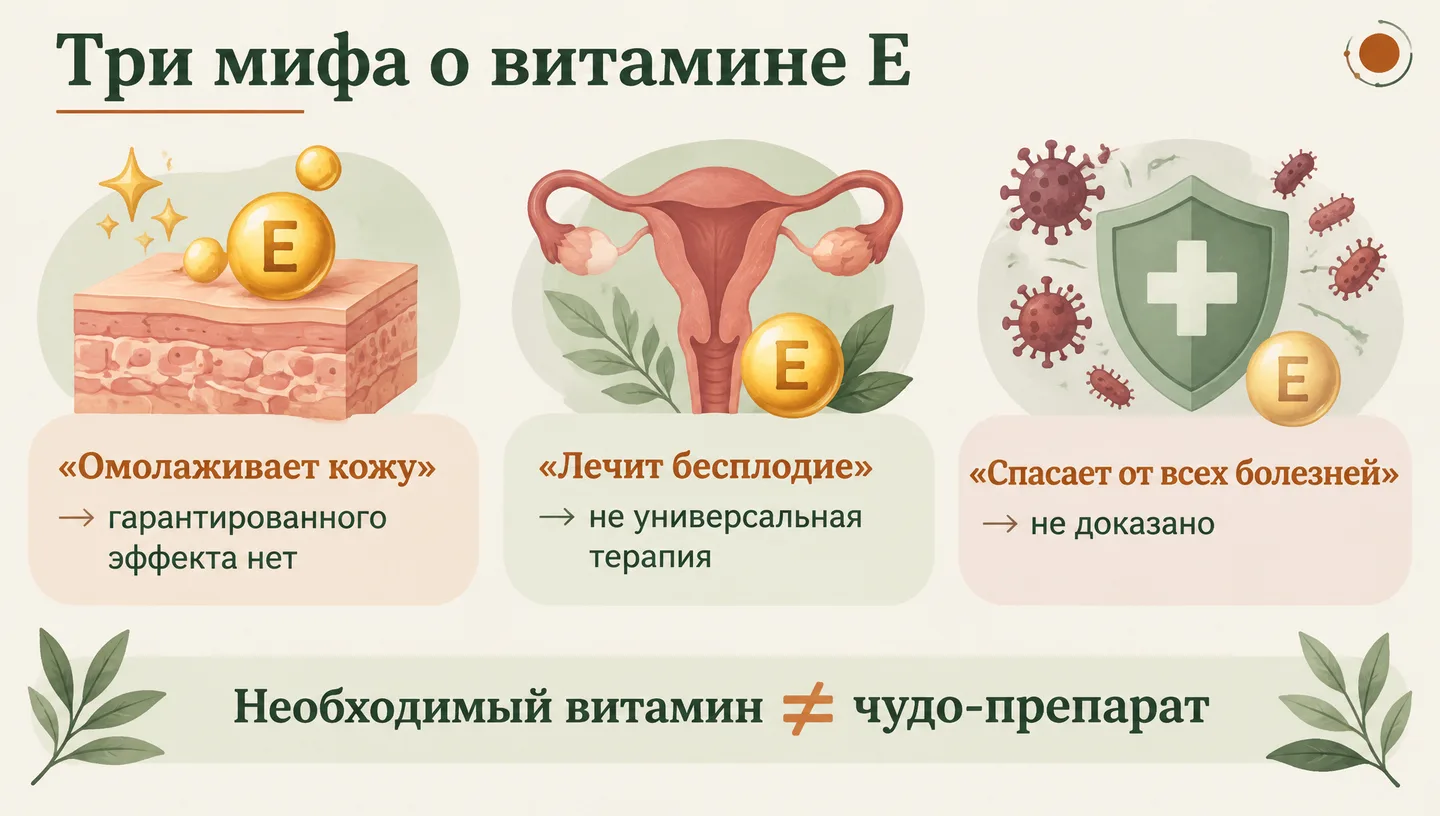 Три мифа о витамине Е