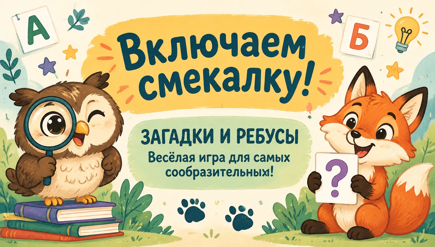 Первый слайд: Включаем смекалку!