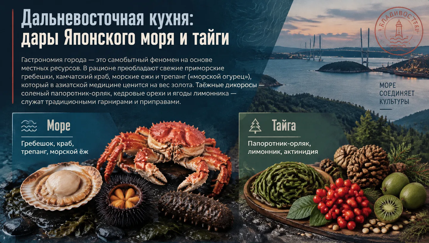Дальневосточная кухня: дары Японского моря и тайги