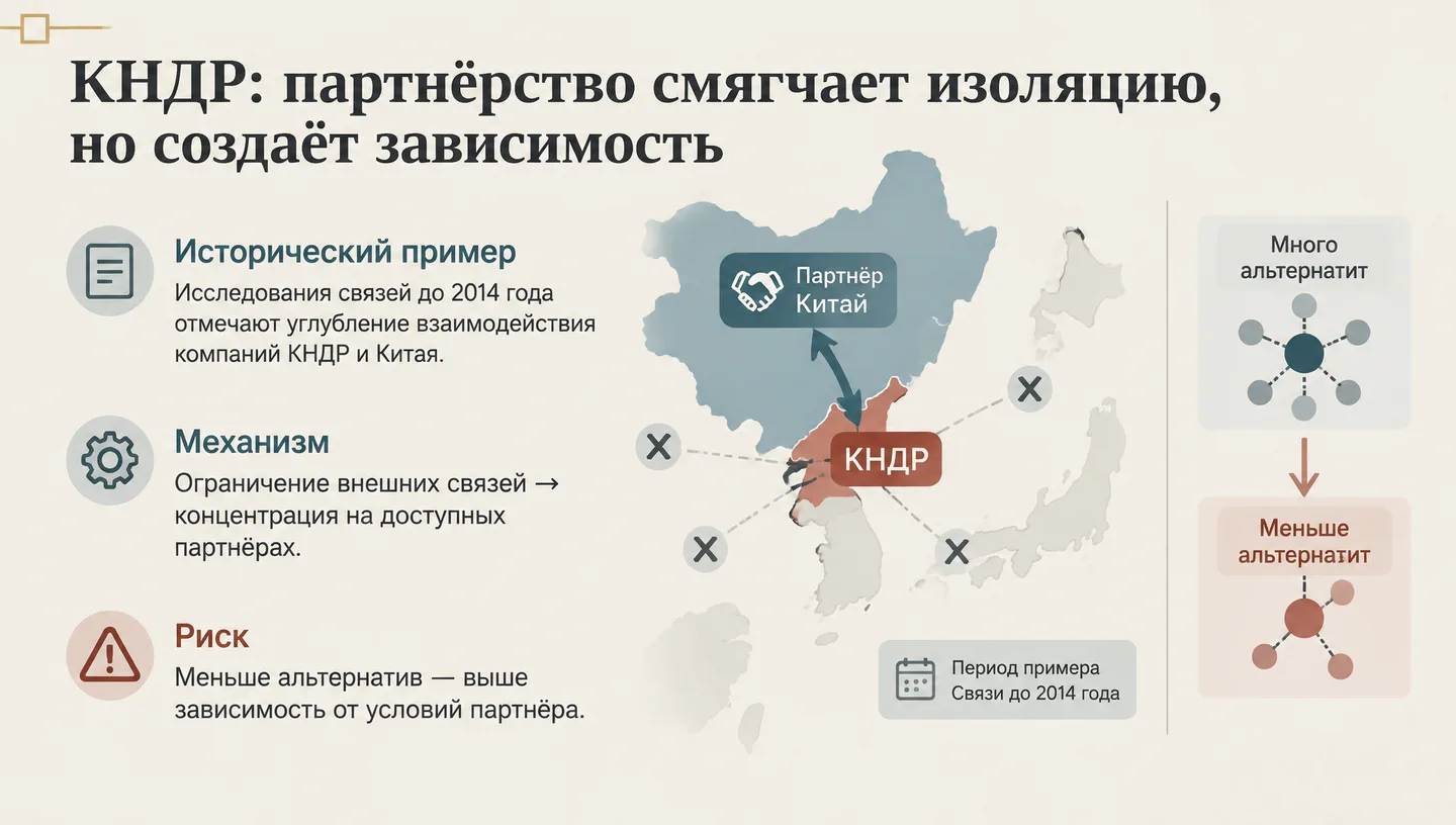 КНДР: партнёрство смягчает изоляцию, но создаёт зависимость