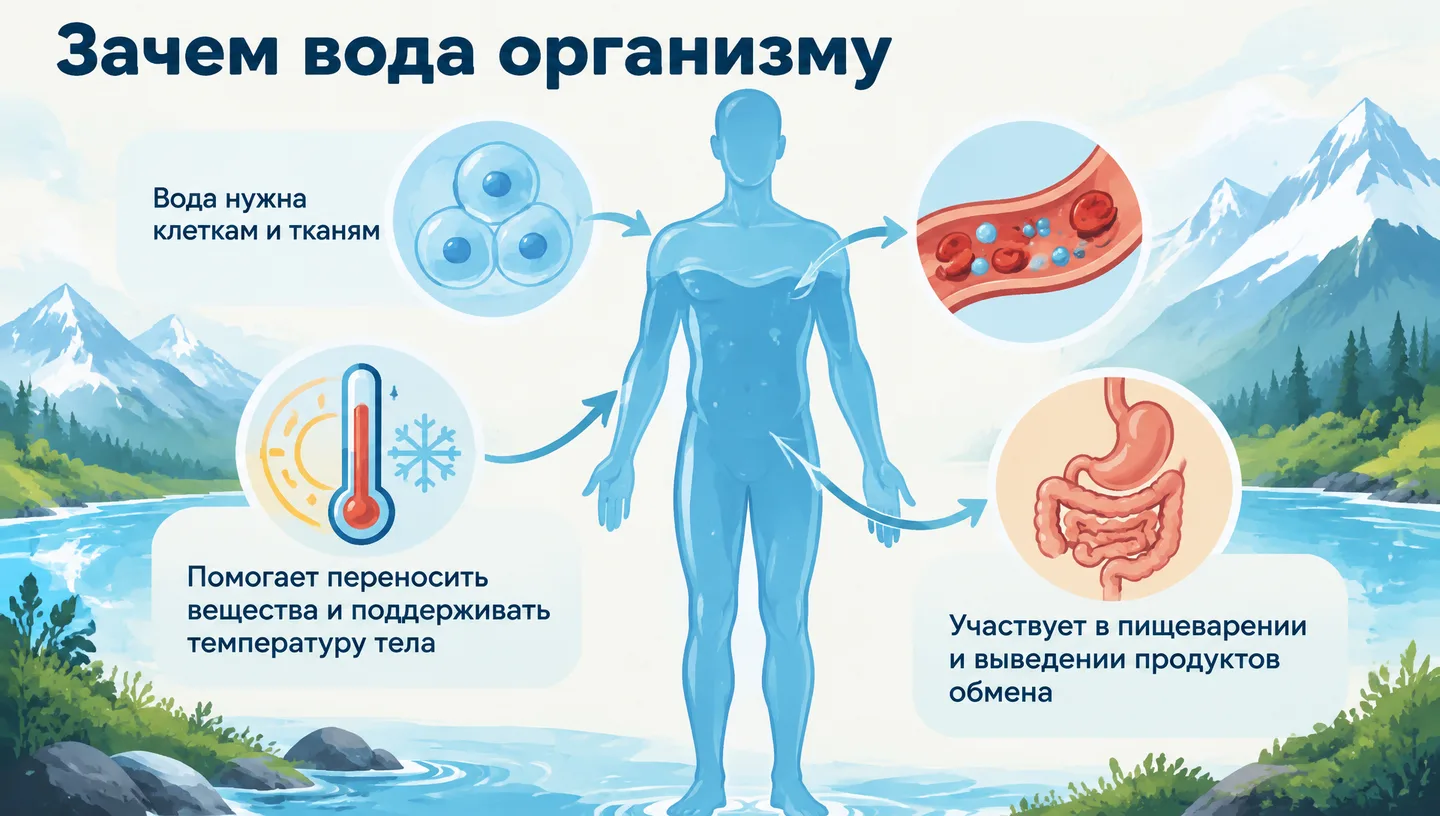 Зачем вода организму