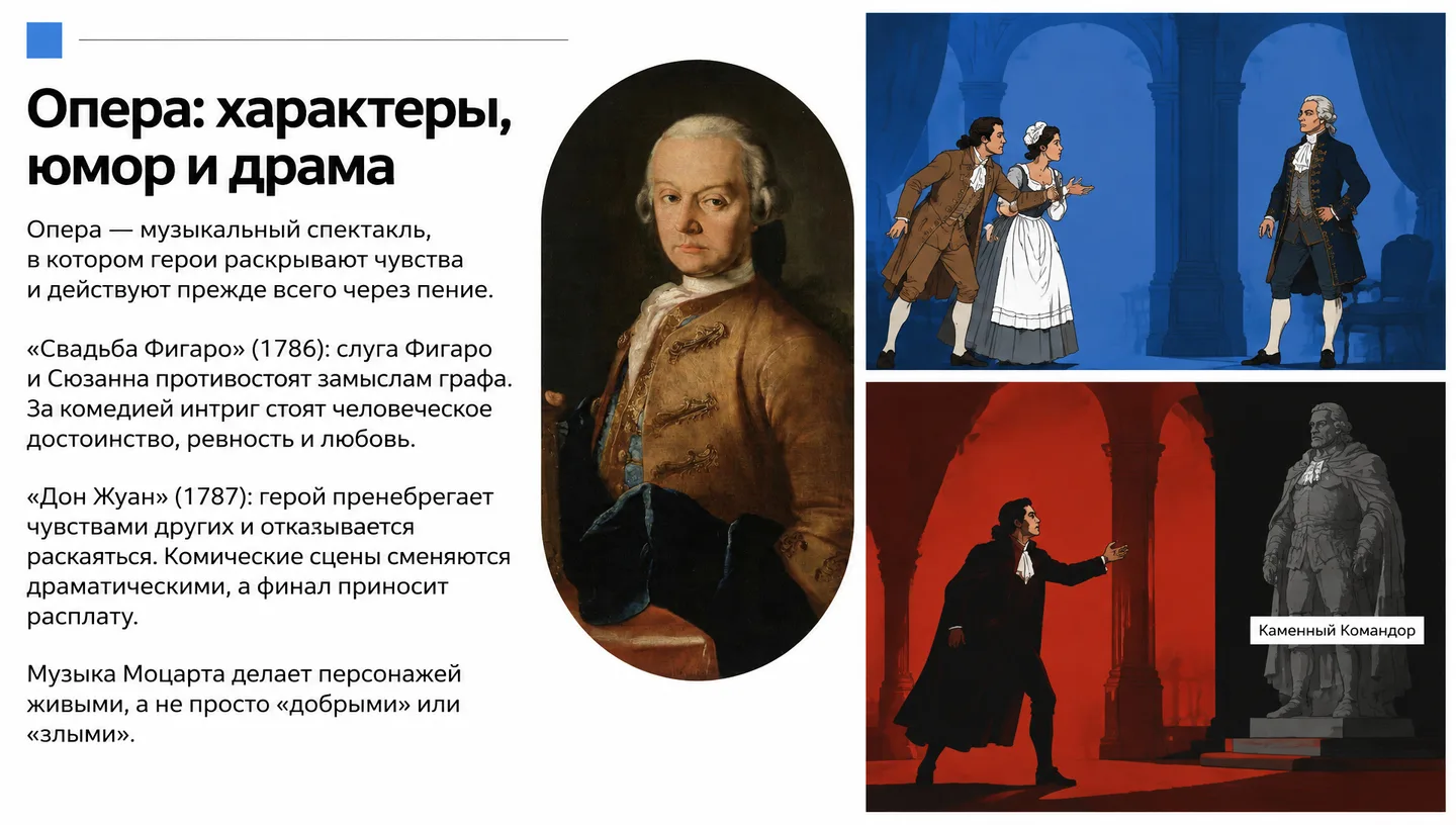 Опера: характеры, юмор и драма