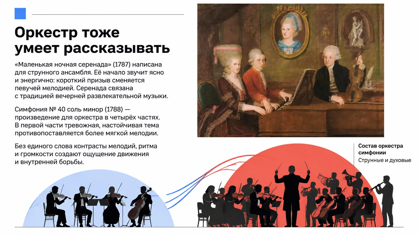Оркестр тоже умеет рассказывать