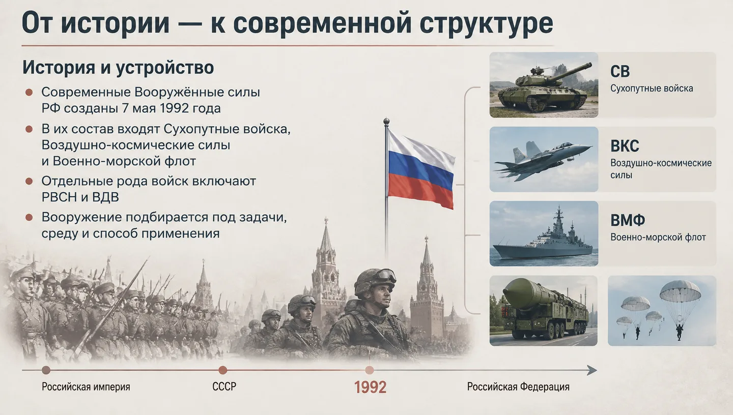 От истории — к современной структуре