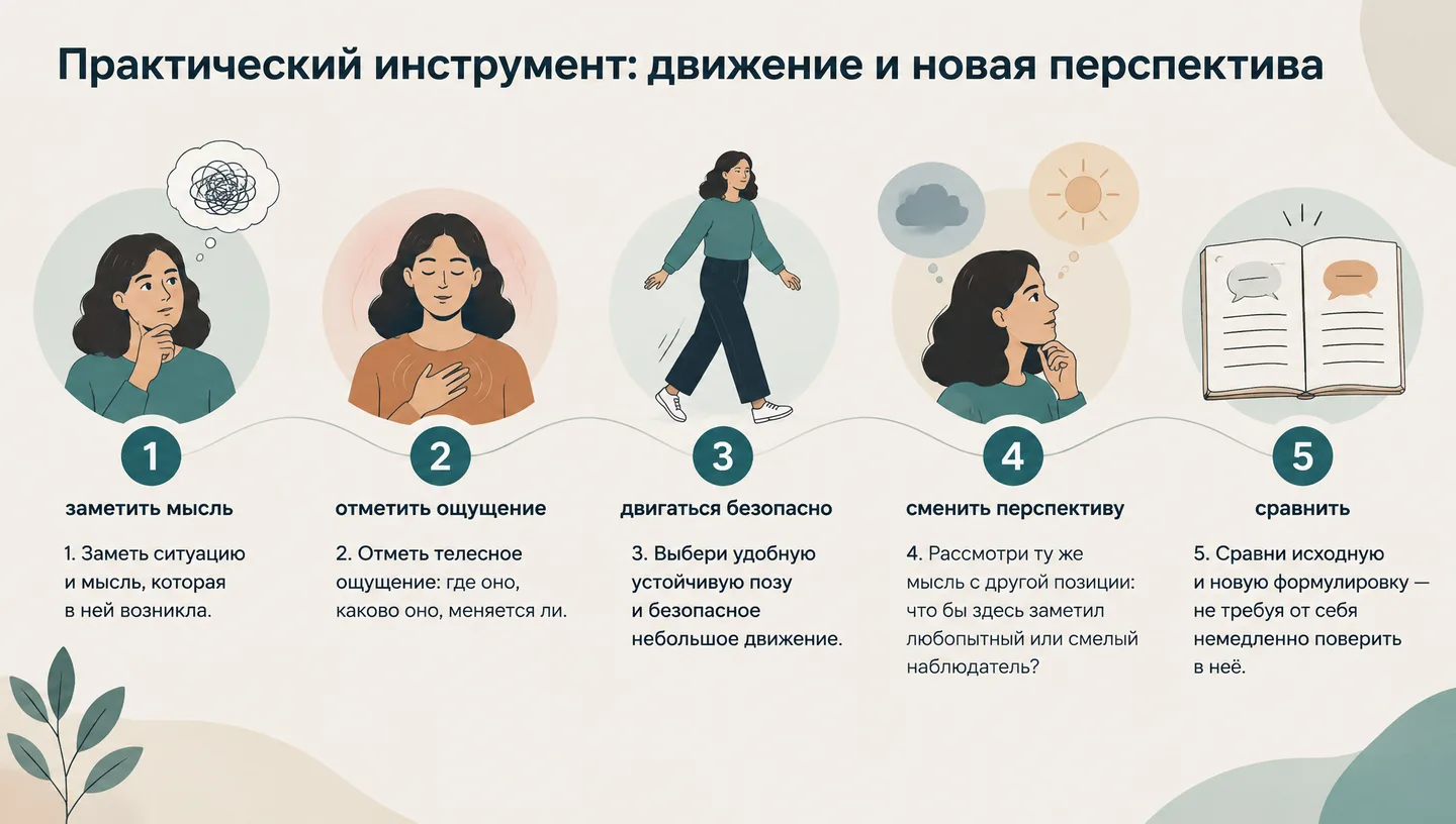 Практический инструмент: движение и новая перспектива