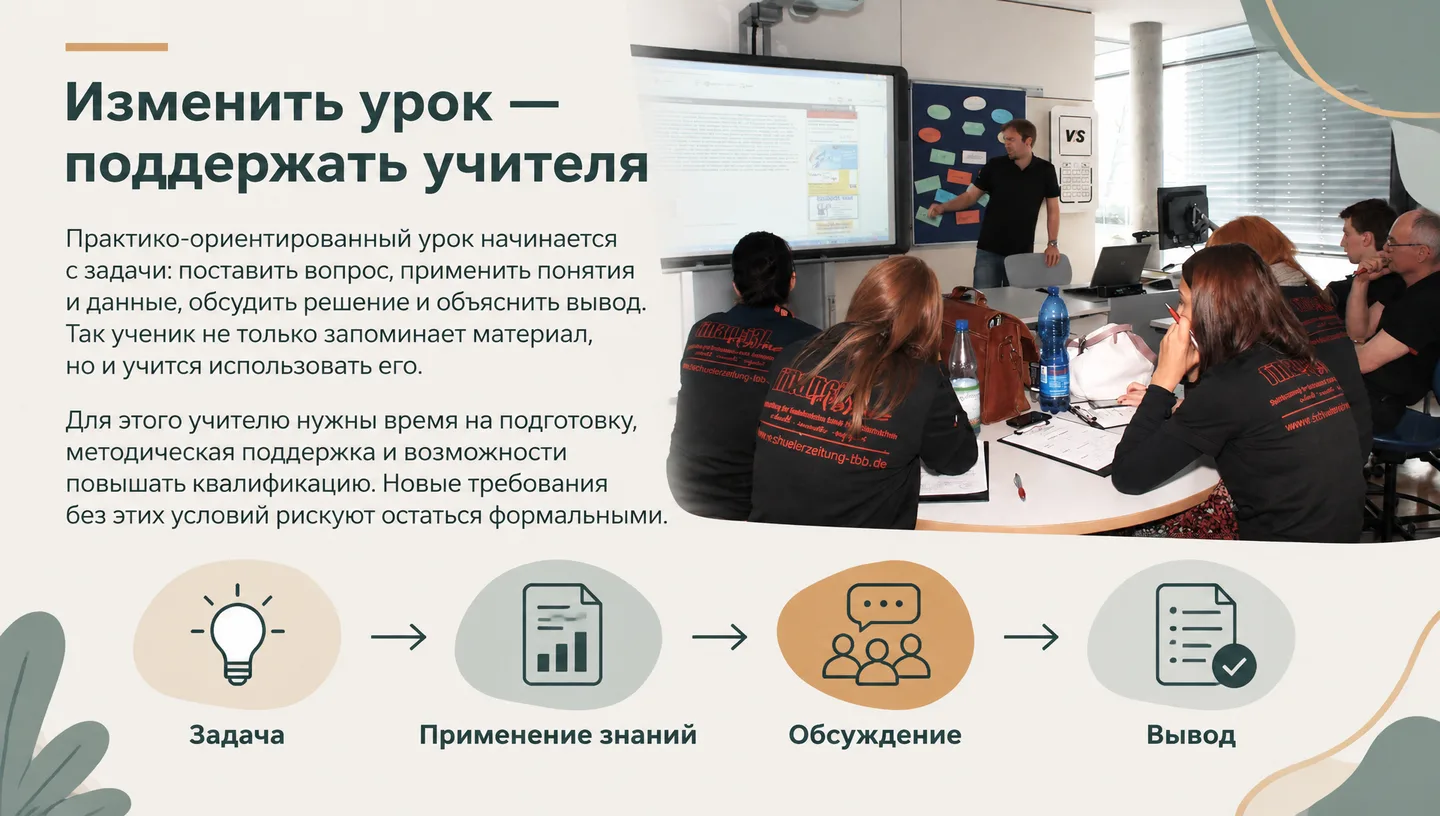 Изменить урок — поддержать учителя