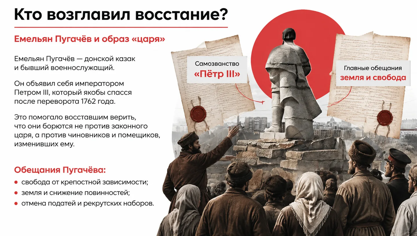 Кто возглавил восстание?