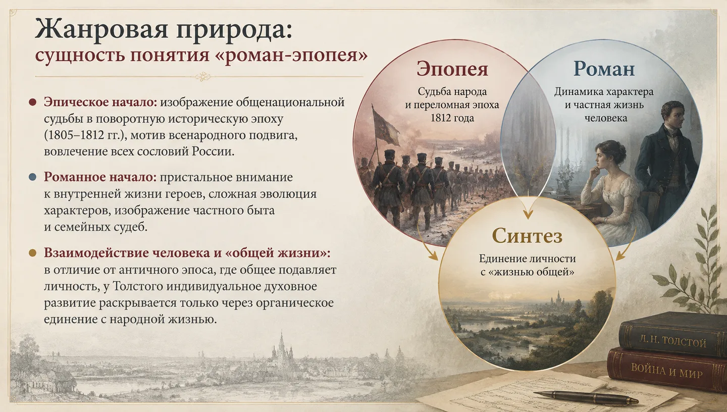 Жанровая природа: сущность понятия «роман-эпопея»