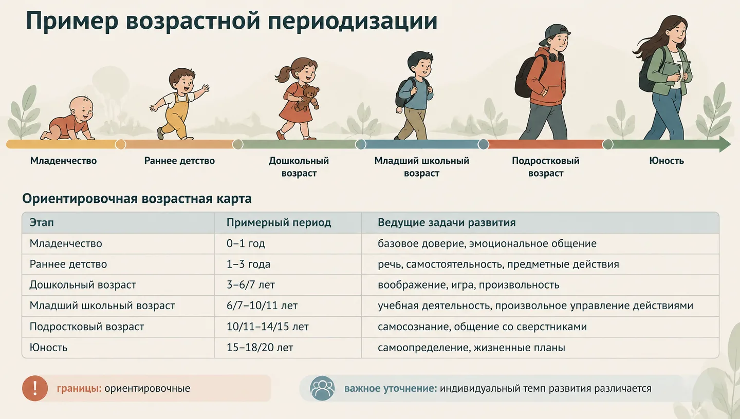 Пример возрастной периодизации