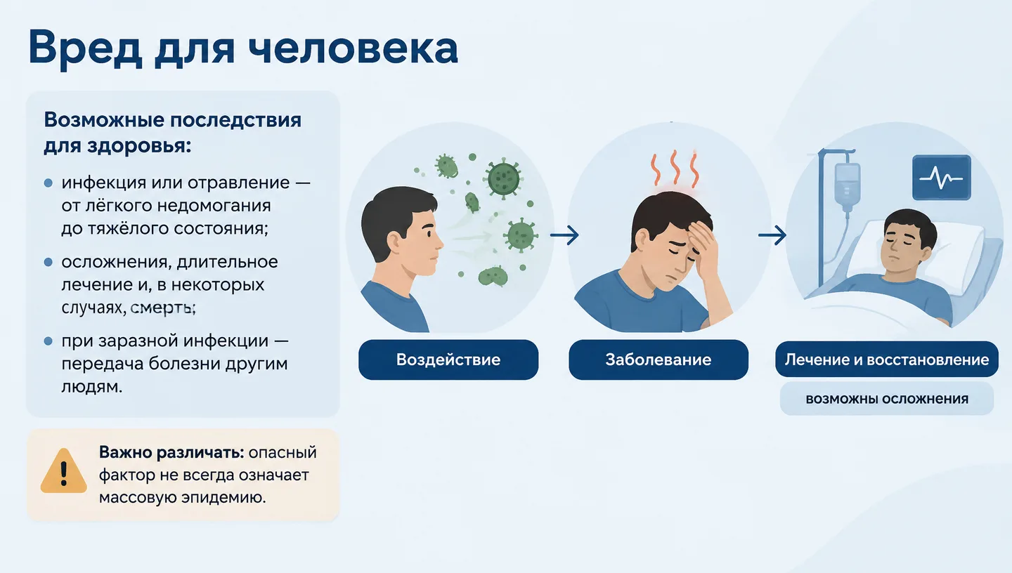 Вред для человека