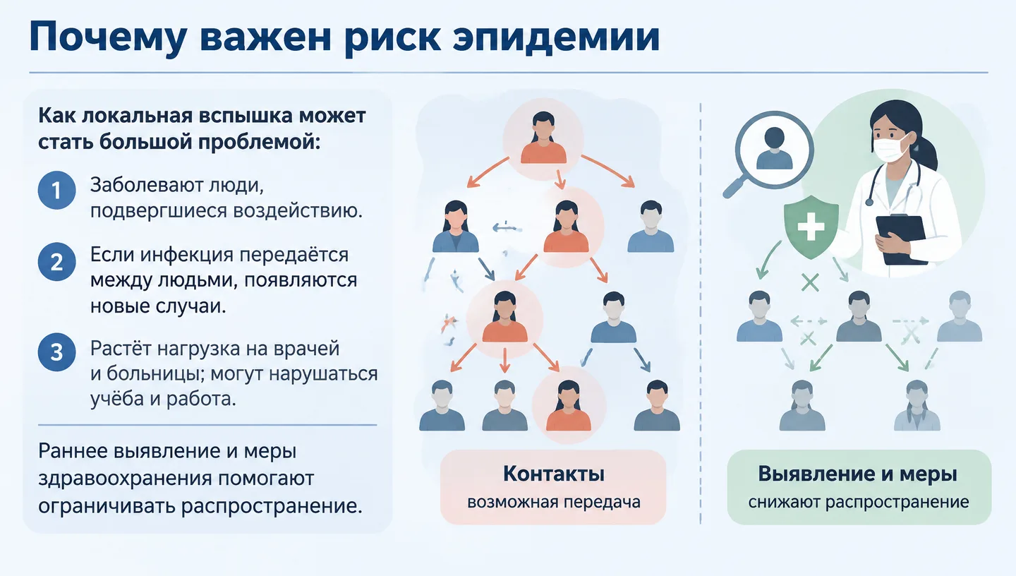 Почему важен риск эпидемии