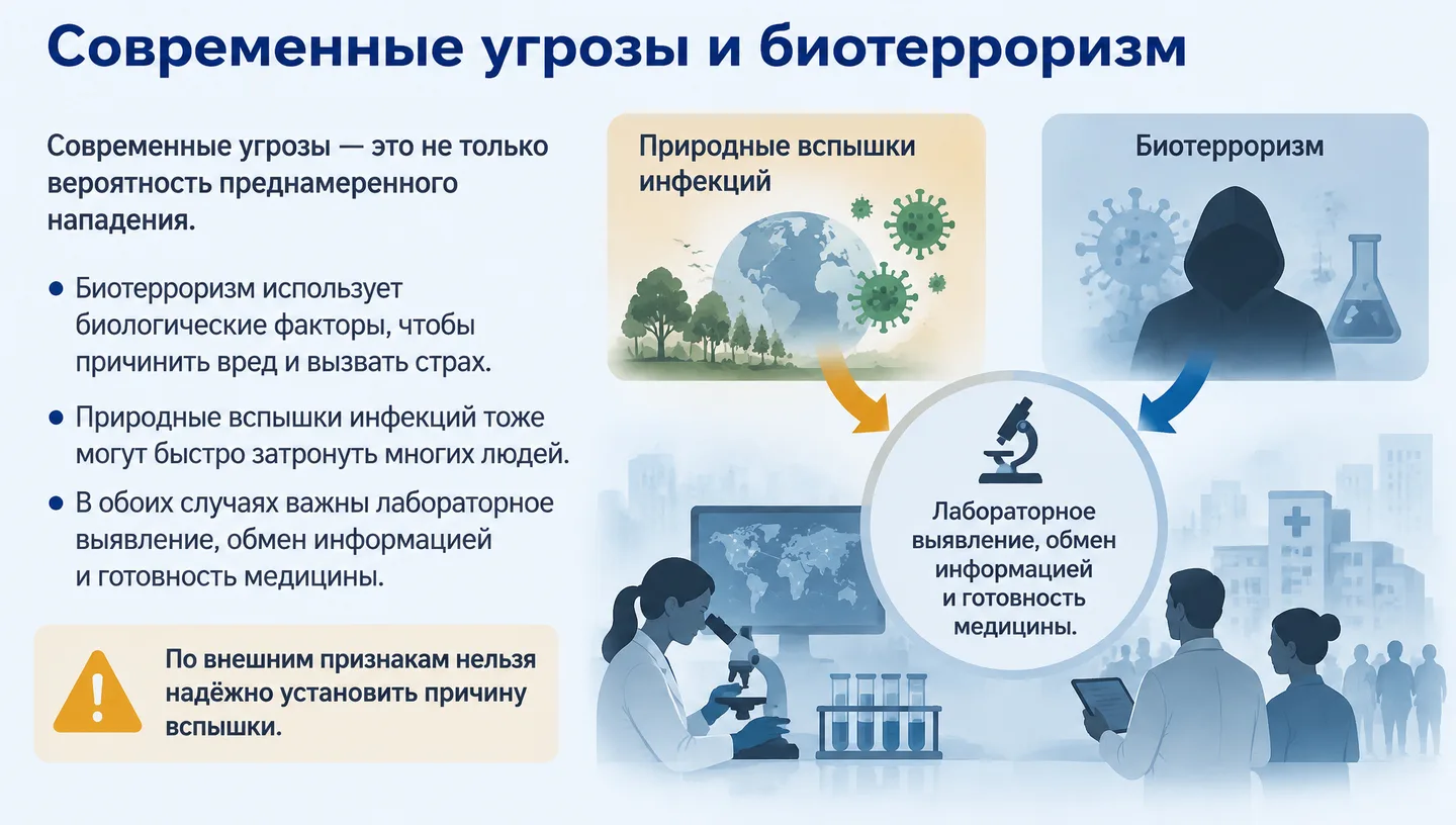 Современные угрозы и биотерроризм