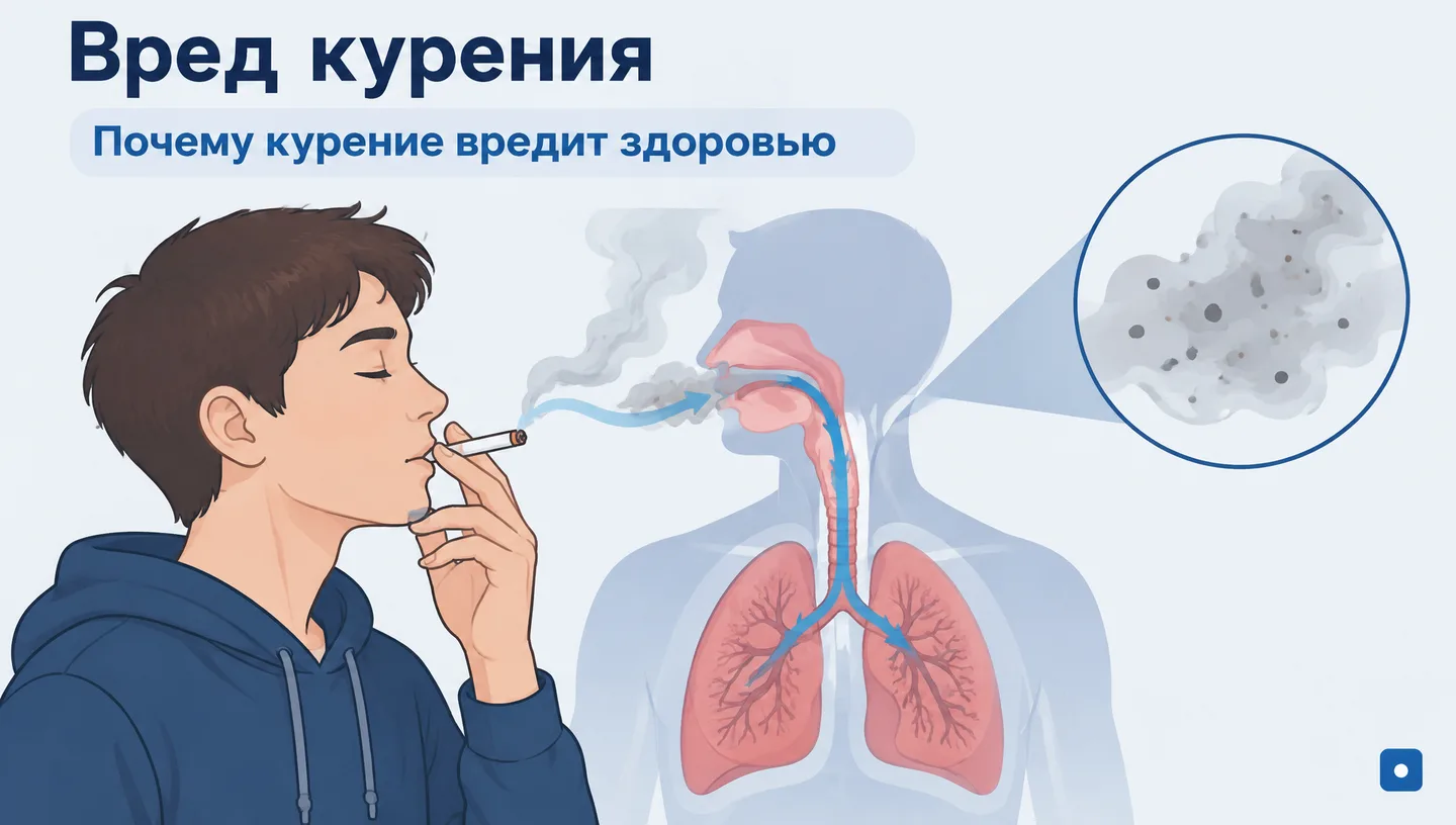 Первый слайд: Вред курения