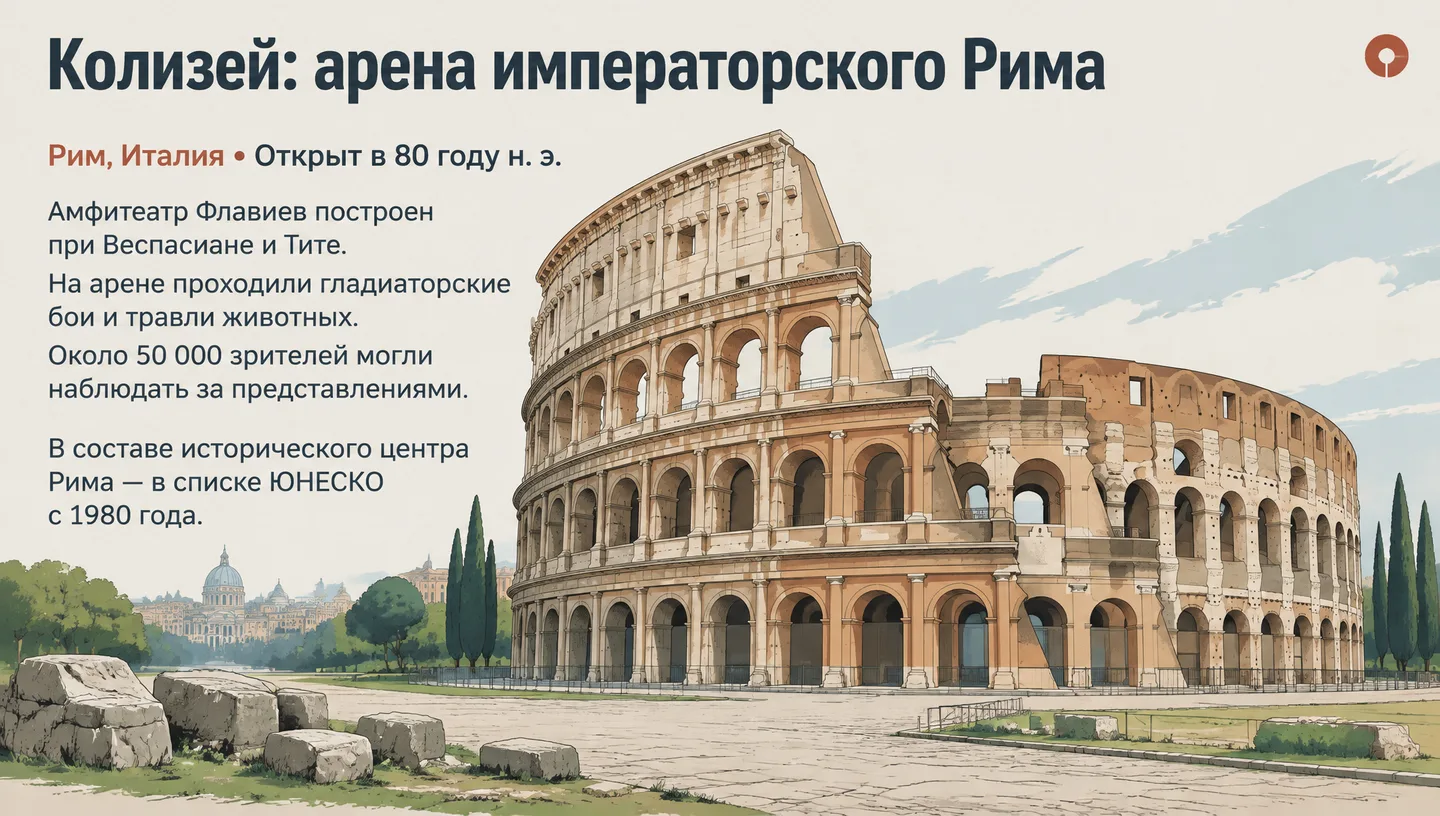 Колизей: арена императорского Рима