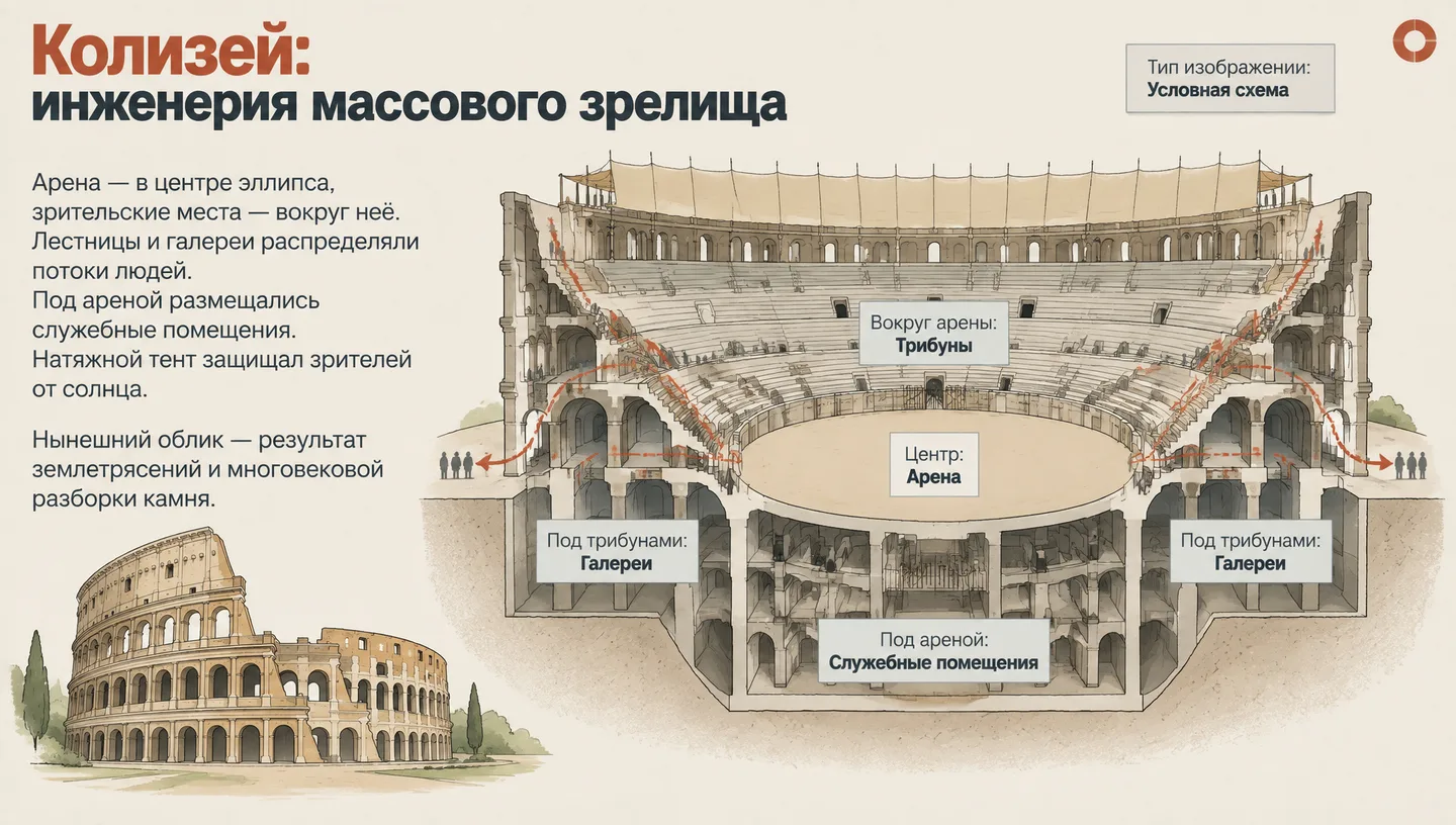 Колизей: инженерия массового зрелища