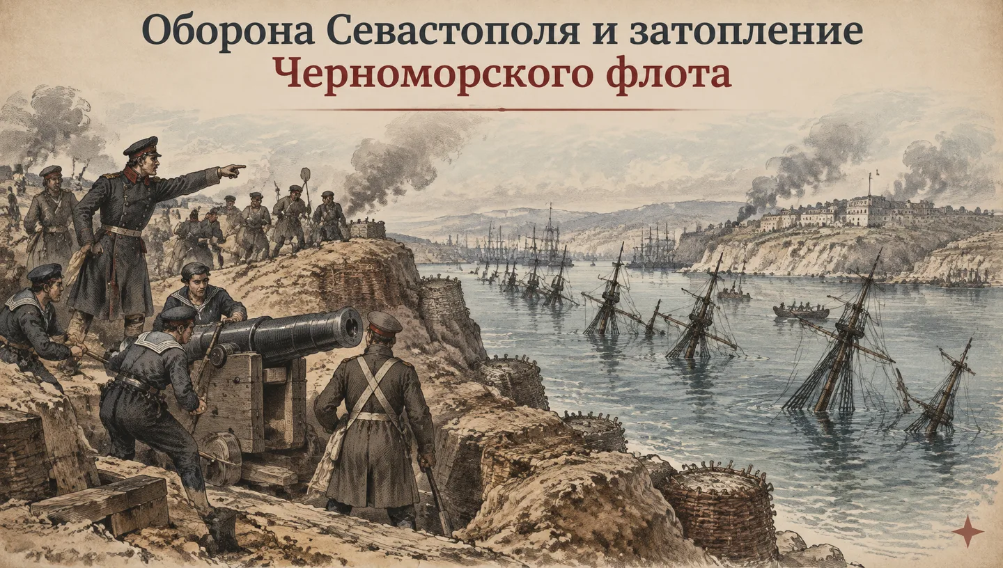 Оборона Севастополя и затопление Черноморского флота