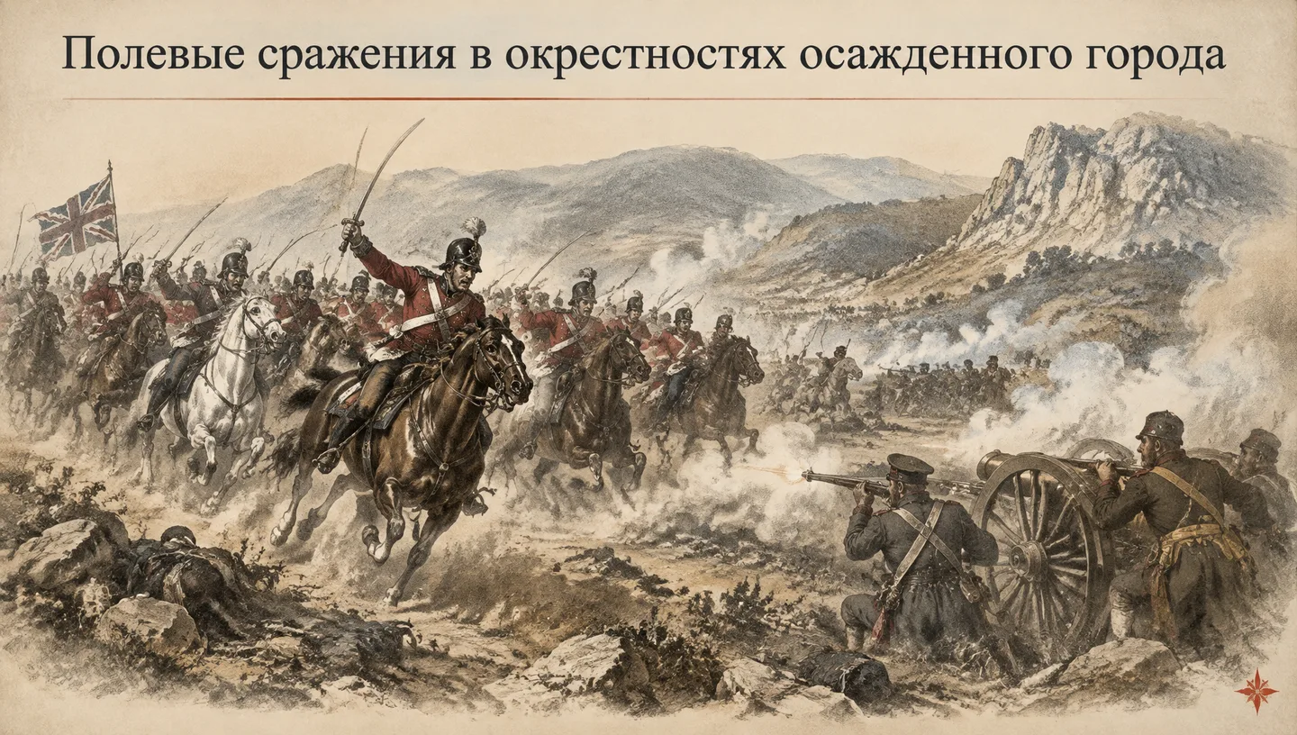 Полевые сражения в окрестностях осажденного города