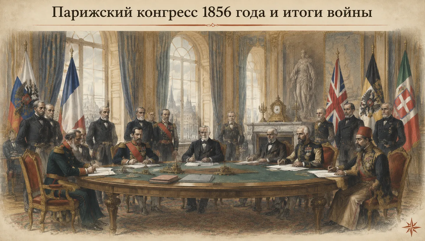 Парижский конгресс 1856 года и итоги войны