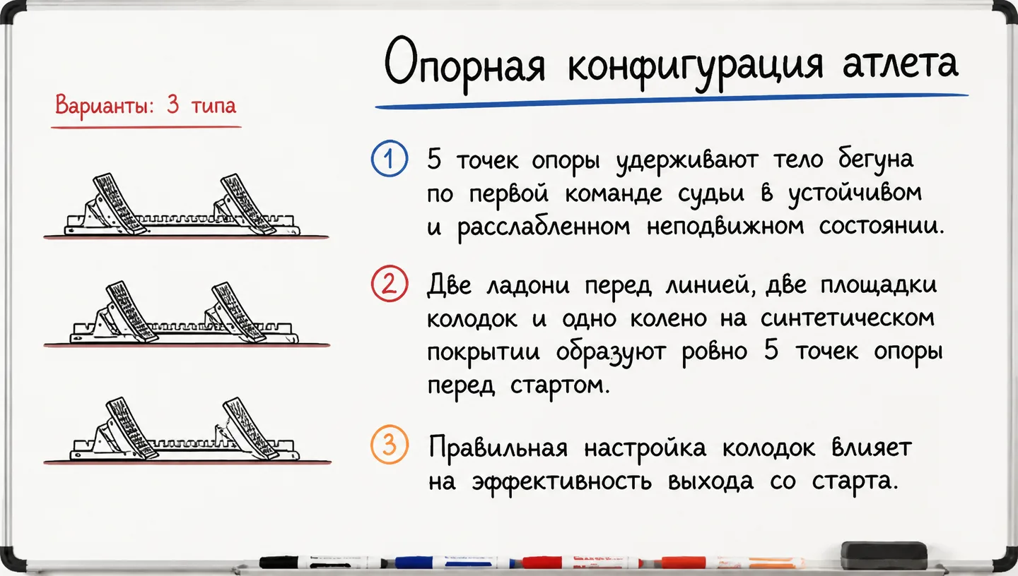 Опорная конфигурация атлета