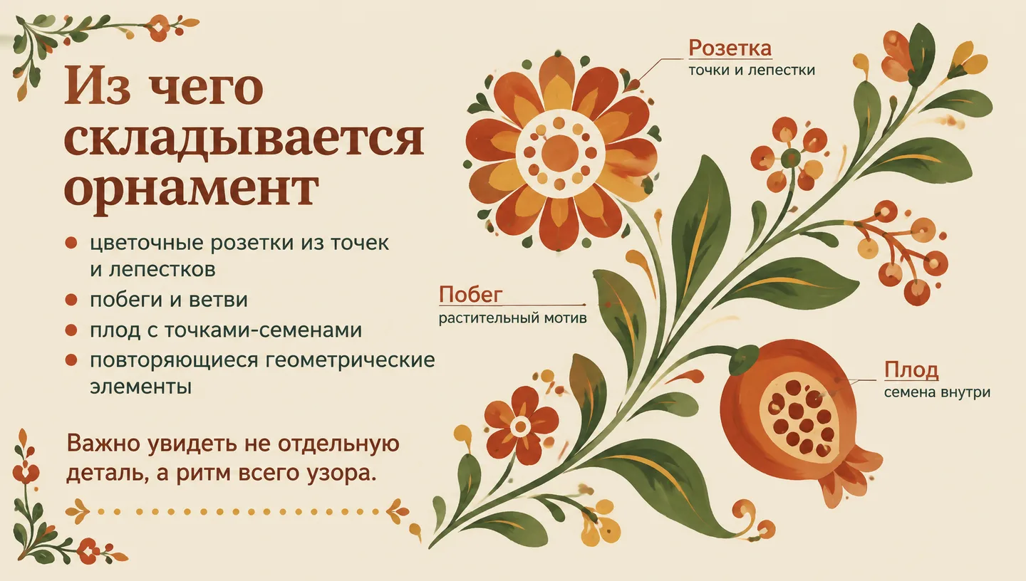 Из чего складывается орнамент