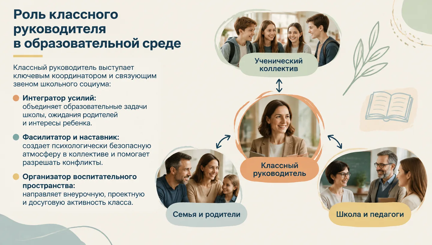 Роль классного руководителя в образовательной среде