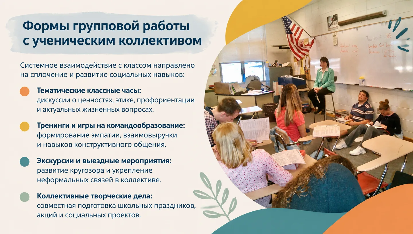 Формы групповой работы с ученическим коллективом