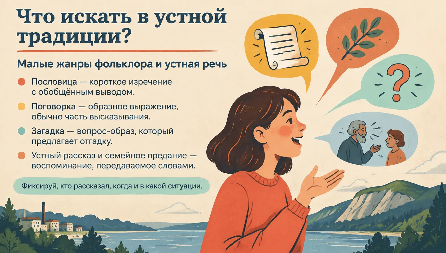Что искать в устной традиции?