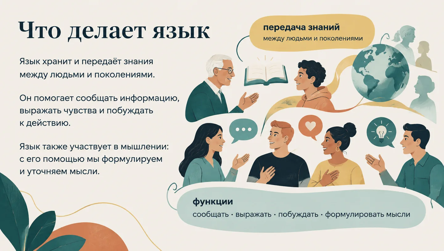 Что делает язык