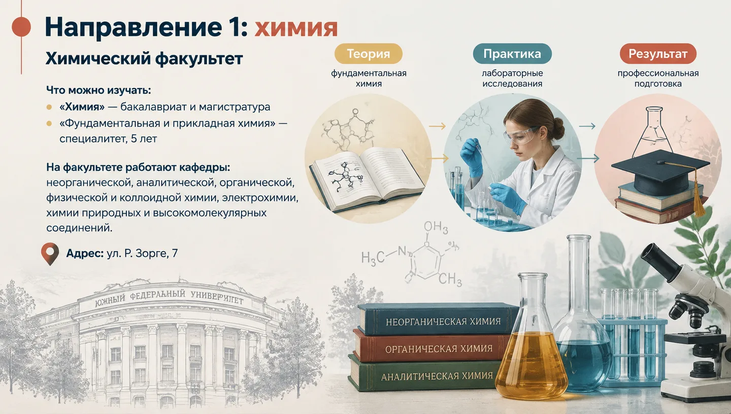 Направление 1: химия