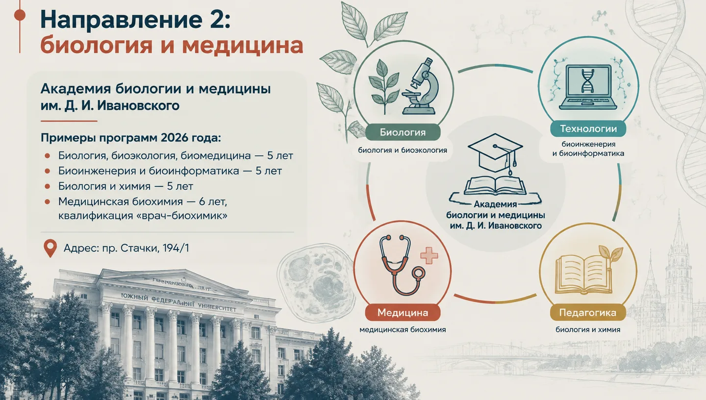 Направление 2: биология и медицина