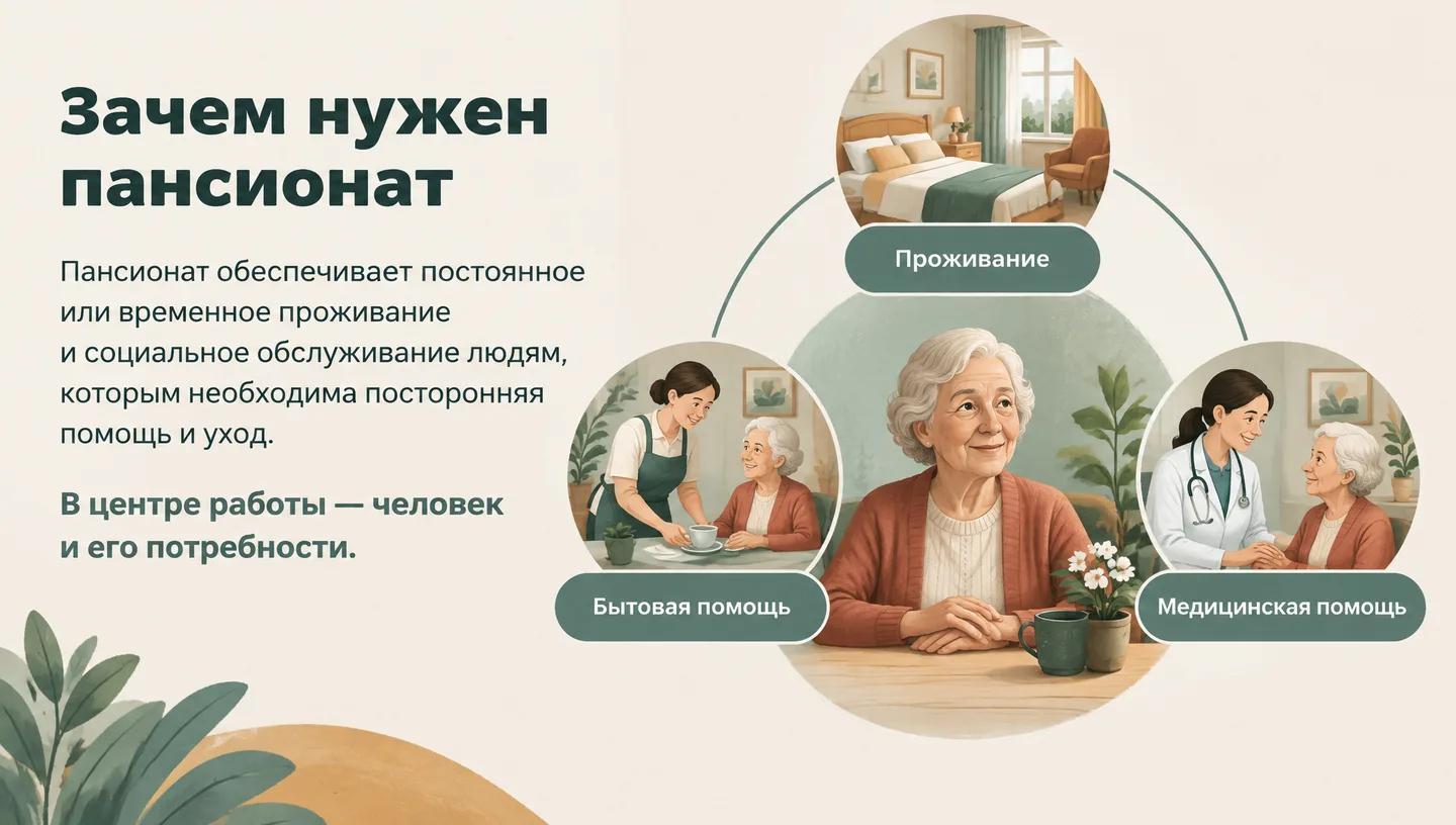 Зачем нужен пансионат