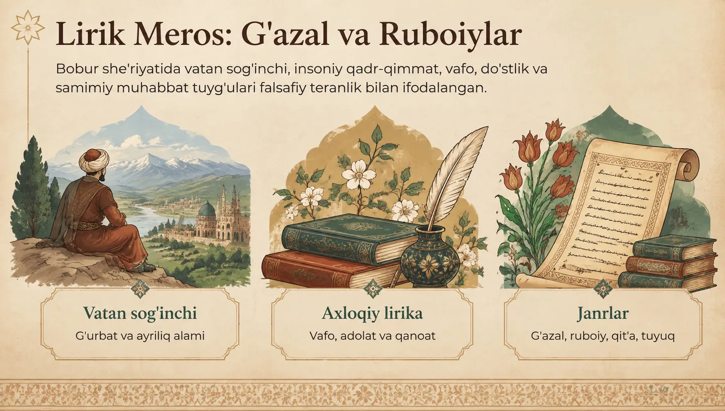 Lirik Meros: G'azal va Ruboiylar