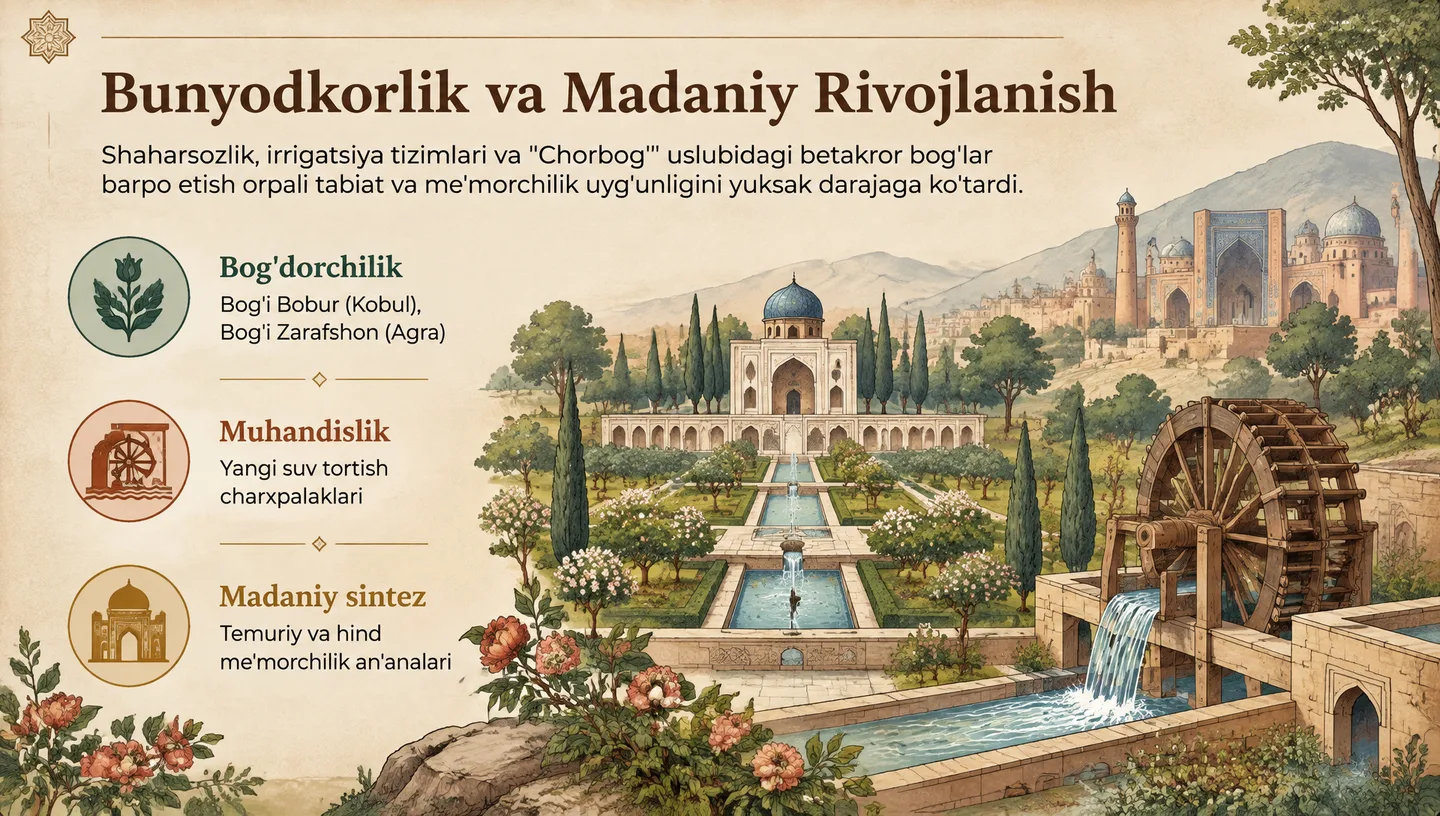 Bunyodkorlik va Madaniy Rivojlanish