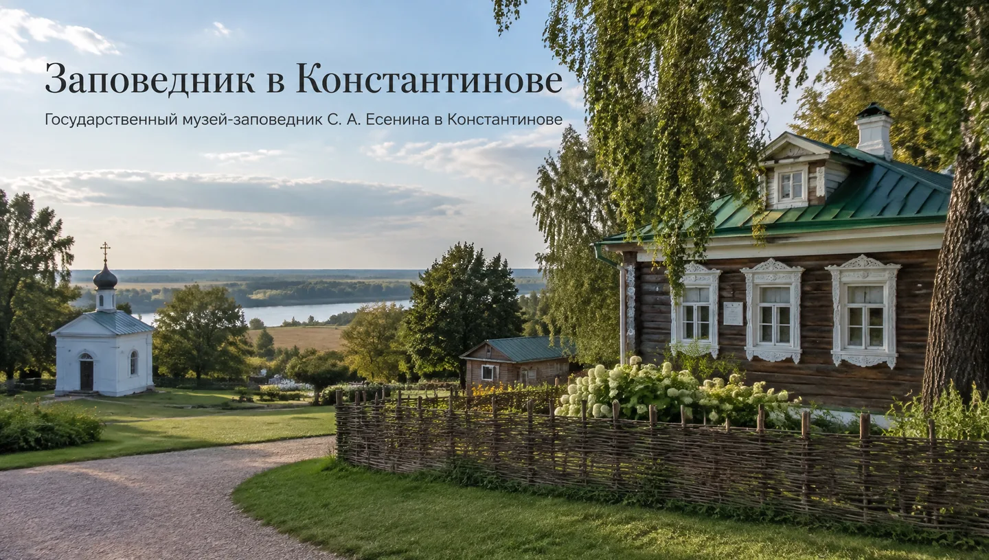 Первый слайд: Заповедник в Константинове