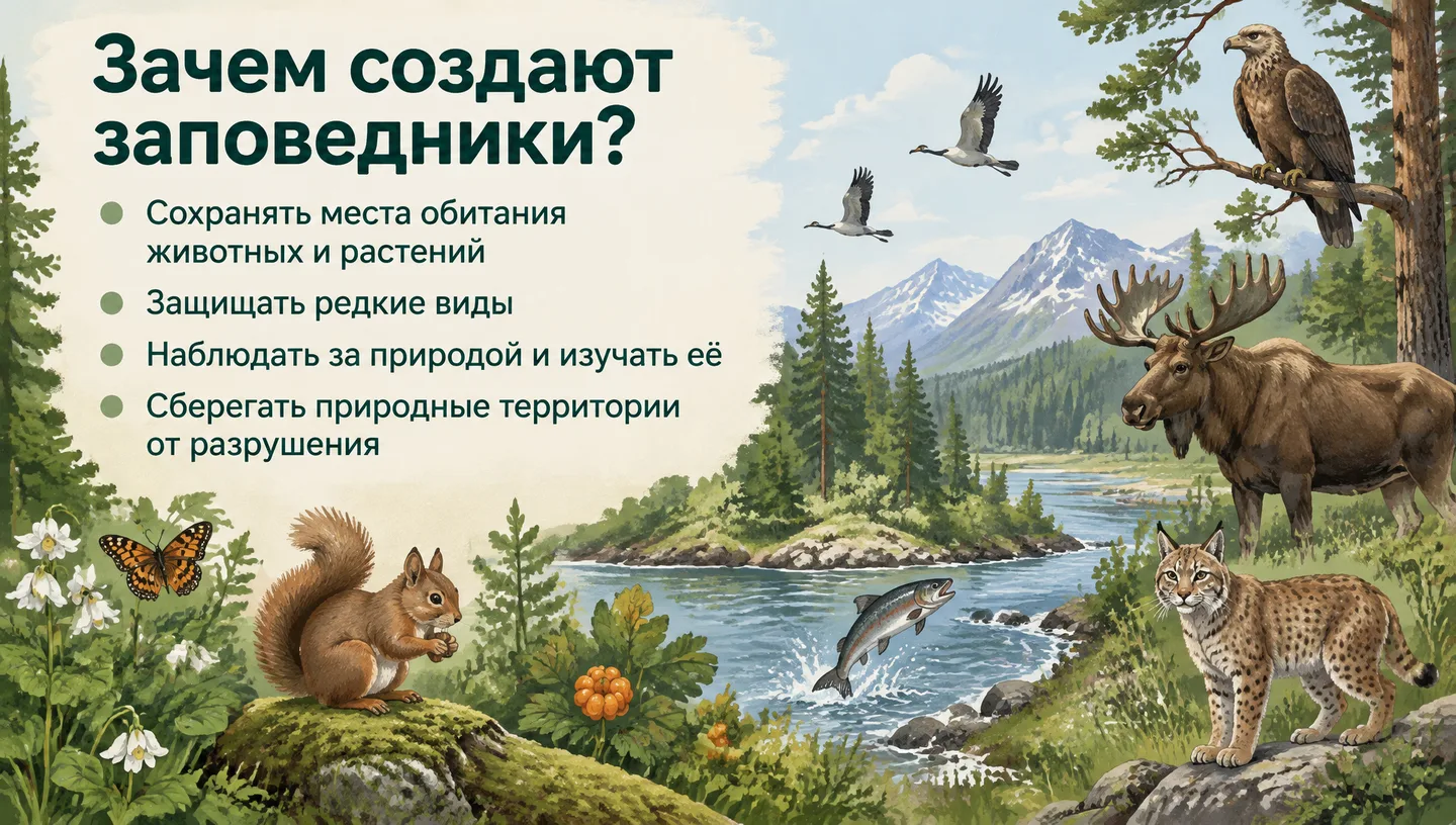 Зачем создают заповедники?