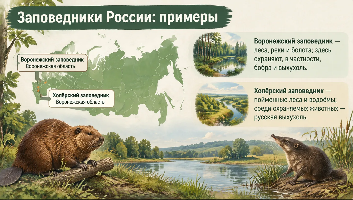 Заповедники России: примеры