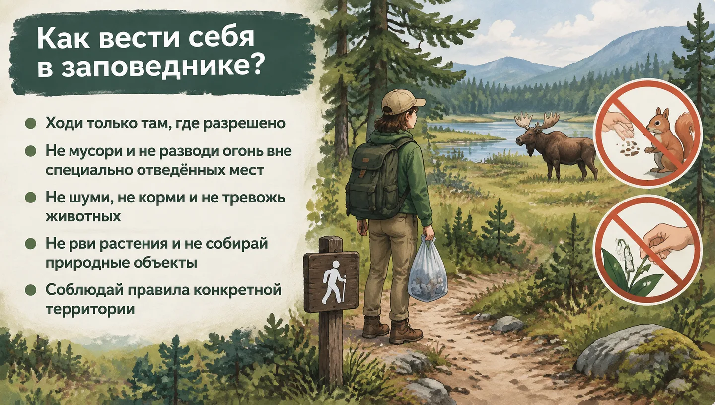 Как вести себя в заповеднике?