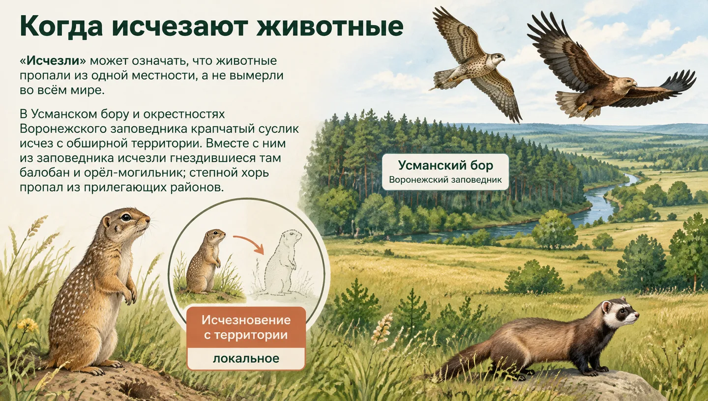 Когда исчезают животные
