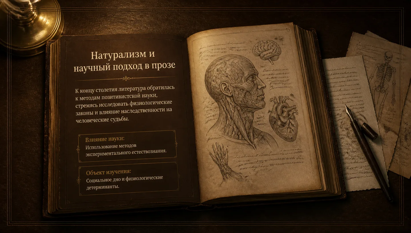 Натурализм и научный подход в прозе