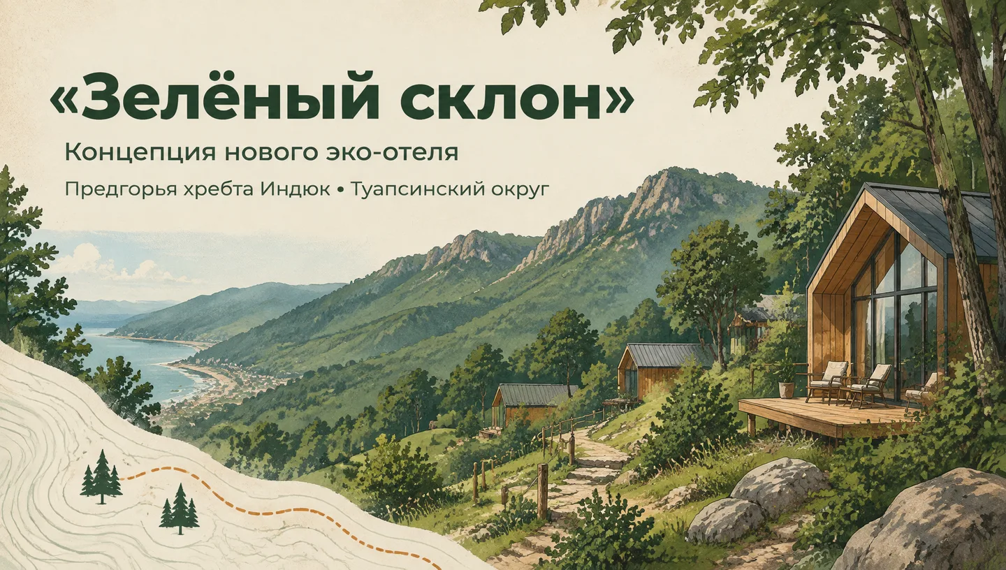 Первый слайд: «Зелёный склон»