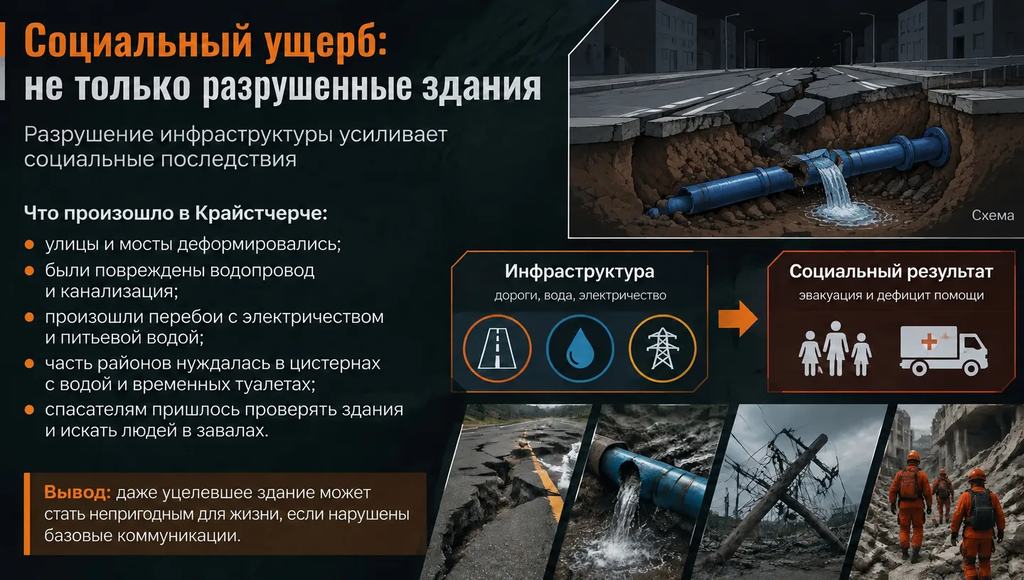 Социальный ущерб: не только разрушенные здания